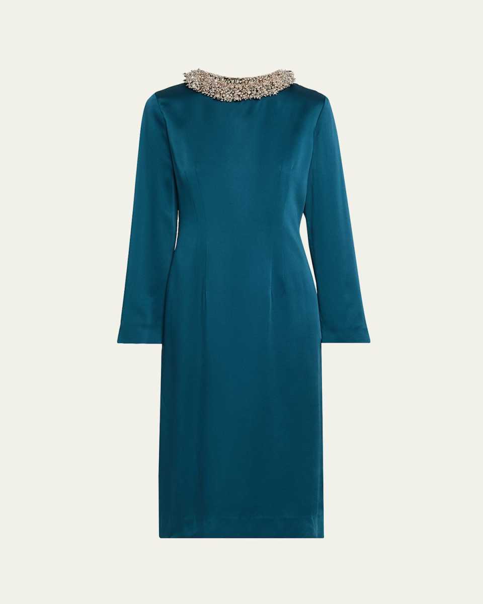 Danora Embellished Midi Sheath Dress